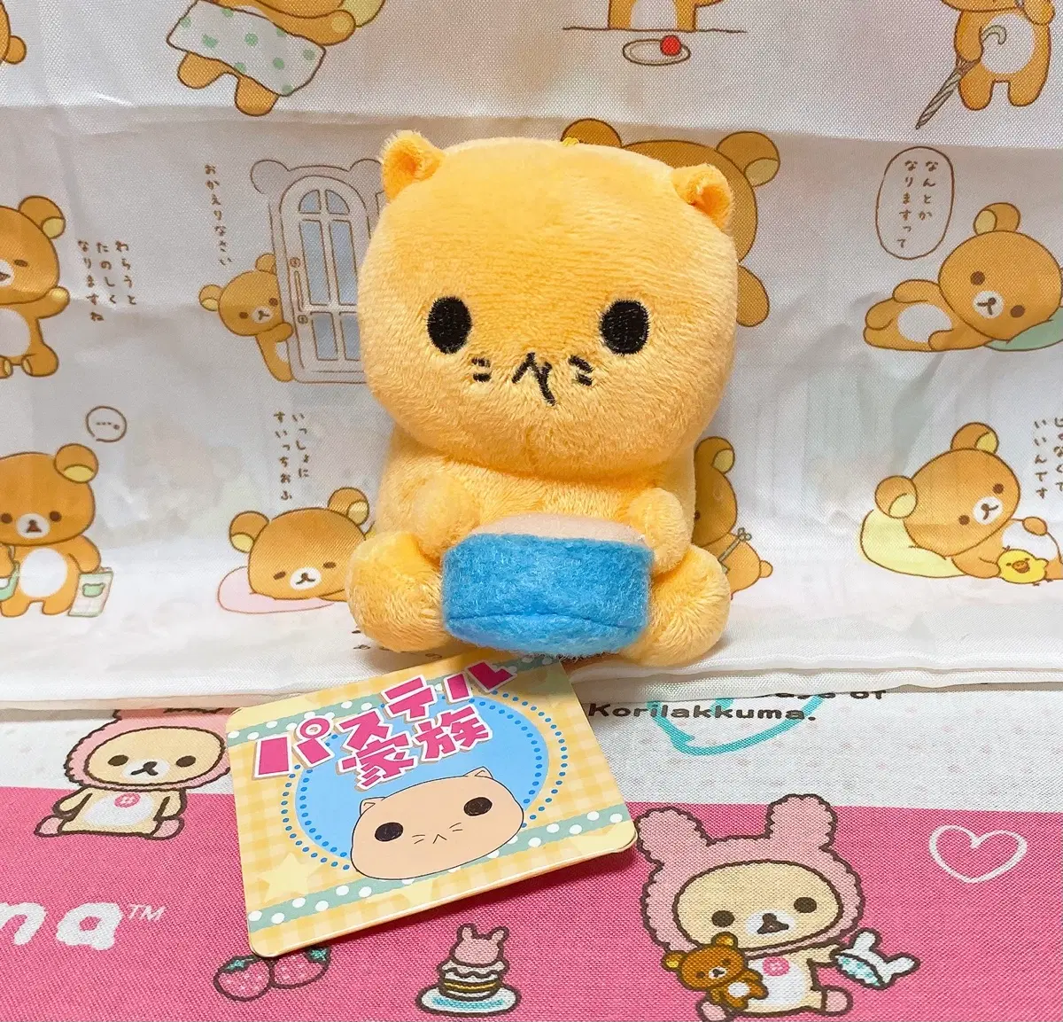 파스텔 가족 냥고로게 고양이 인형 키링