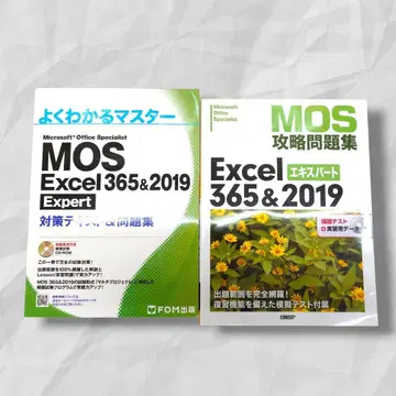 MOS Excel 365&2019 Expert 텍스트 & 문제집 2권 세트