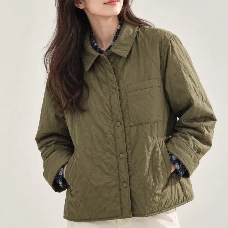브리엘 퀼팅 자켓 여자 88 5회착용