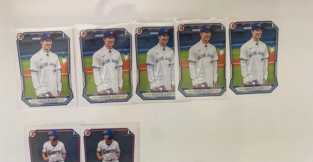 MLB 바우만 1st 문서준+김성준 카드 일괄