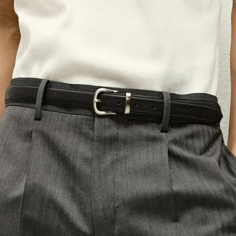 [무료배송] 세비지 370 Leather Belt - Black M 사이즈