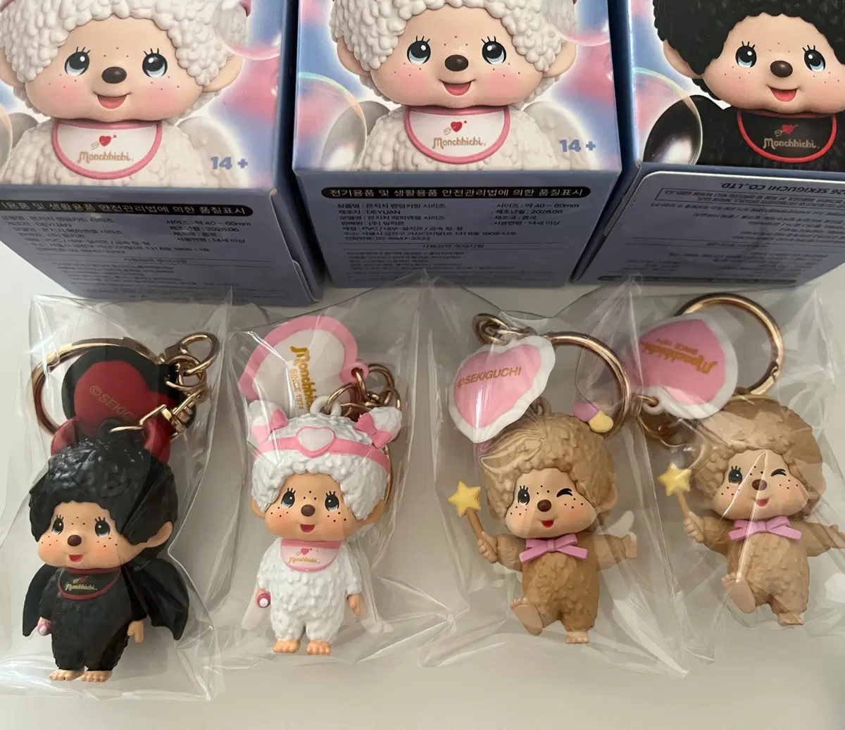 (새상품) 몬치치 해피엔젤 천사악마 포함 4종