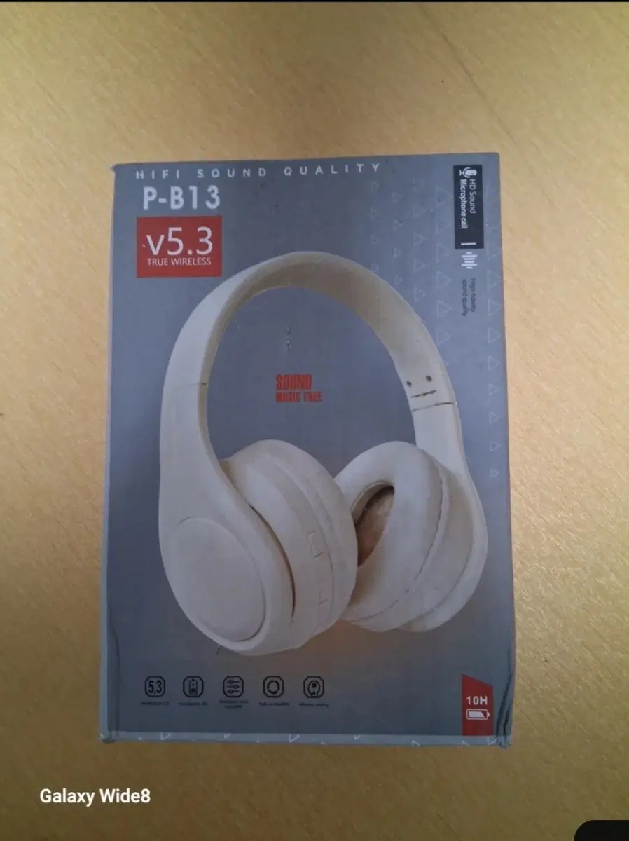 P-B13 무선 헤드폰 v5.3 화이트