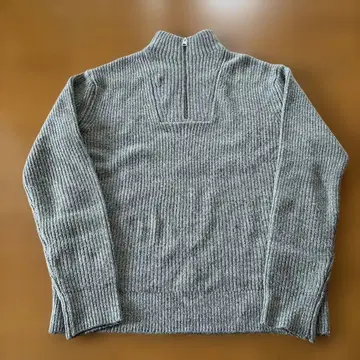 ZARA 스웨터 하프 집업 니트 남성용 그레이