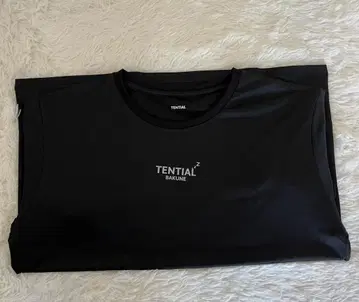 TENTIAL BAKUNE 메쉬 티셔츠 블랙 L 사이즈