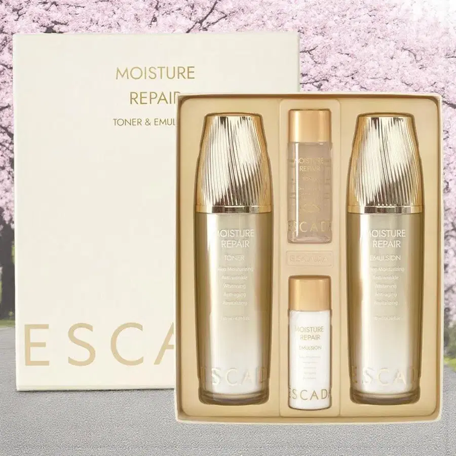 에스까다 모이스춰 리페어 토너 130ml + 에멀젼 130ml + 토너