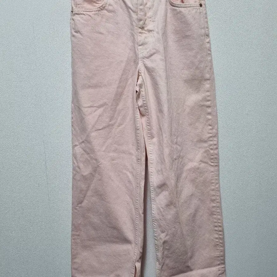 92906 자라 와이드 면 팬츠 연핑크