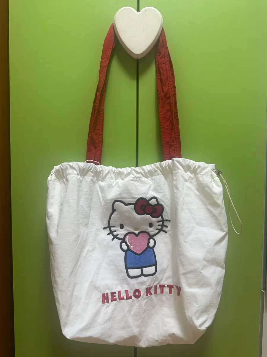 헬로키티 에코백 화이트