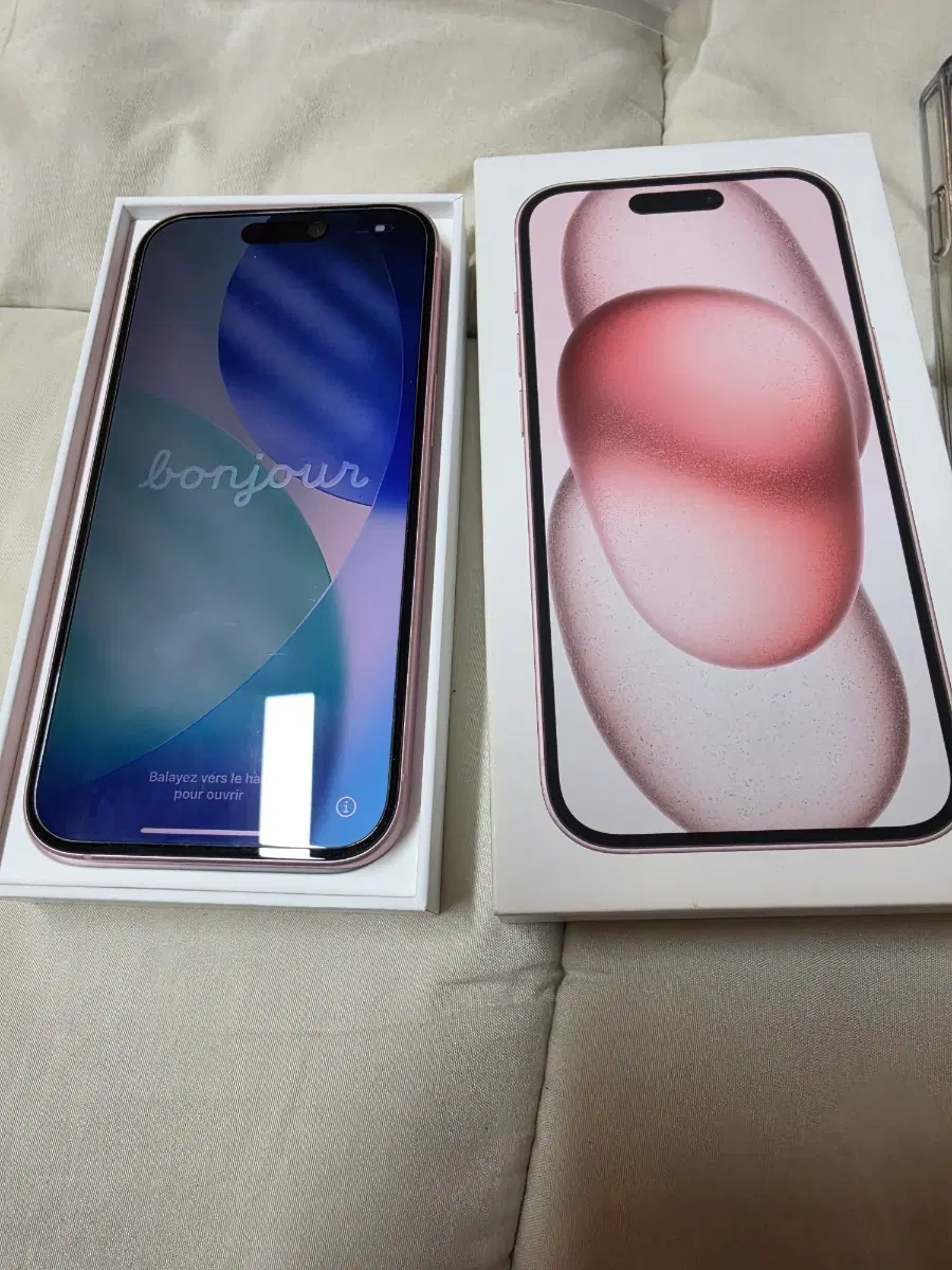 아이폰15 256 핑크 배터리93퍼
