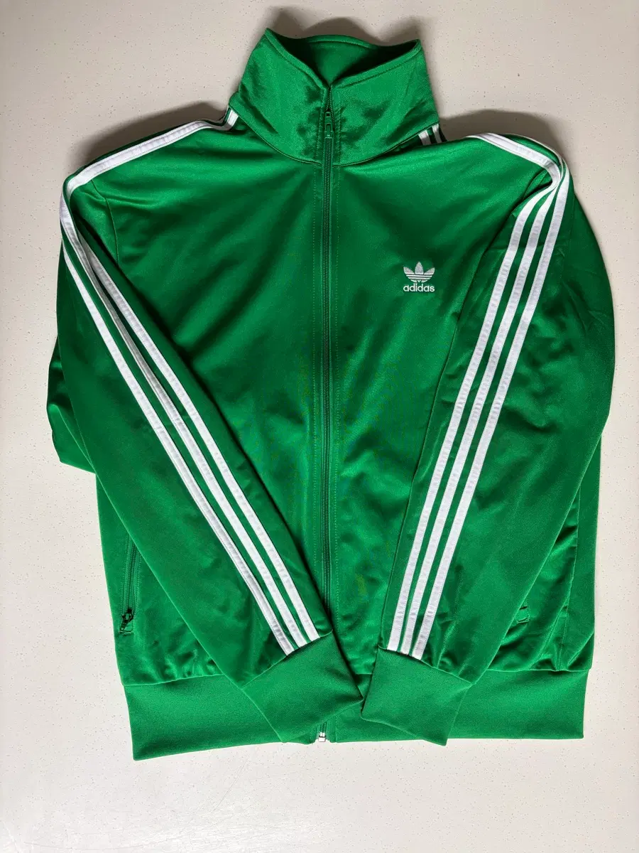 Adidas track top green
