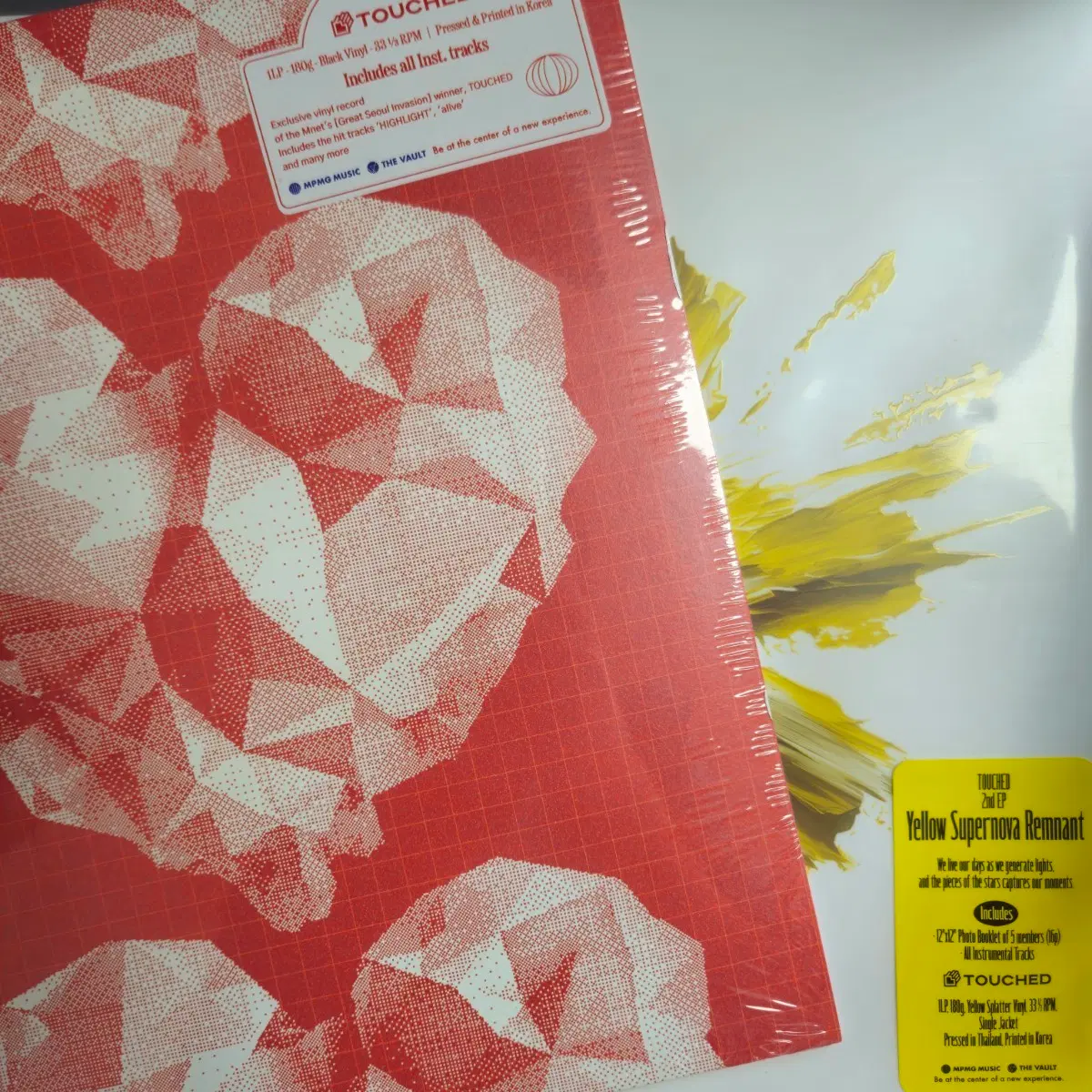 터치드 2집 yellow(개봉) + gsi(미개봉) lp