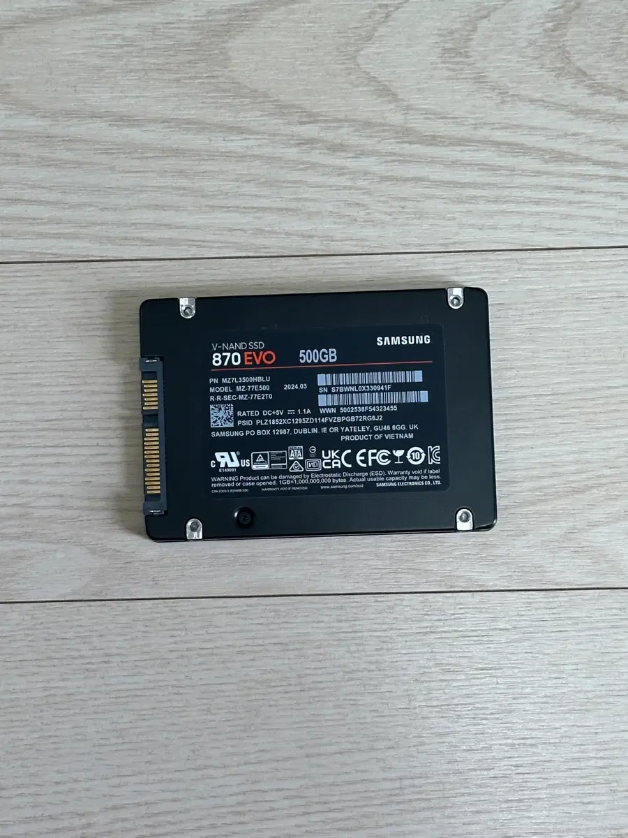 삼성전자 870 EVO SSD 500GB