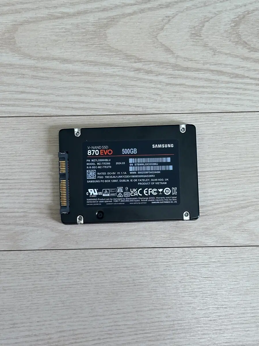 삼성 870 EVO 500GB SSD