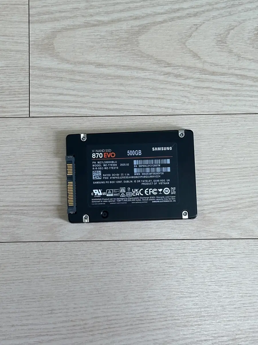 삼성전자 870 EVO SSD 500GB