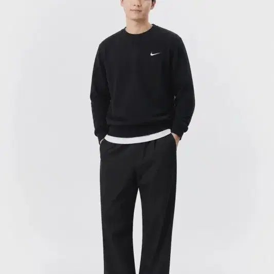 남2XL/나이키 22FW 블랙 코튼 맨투맨