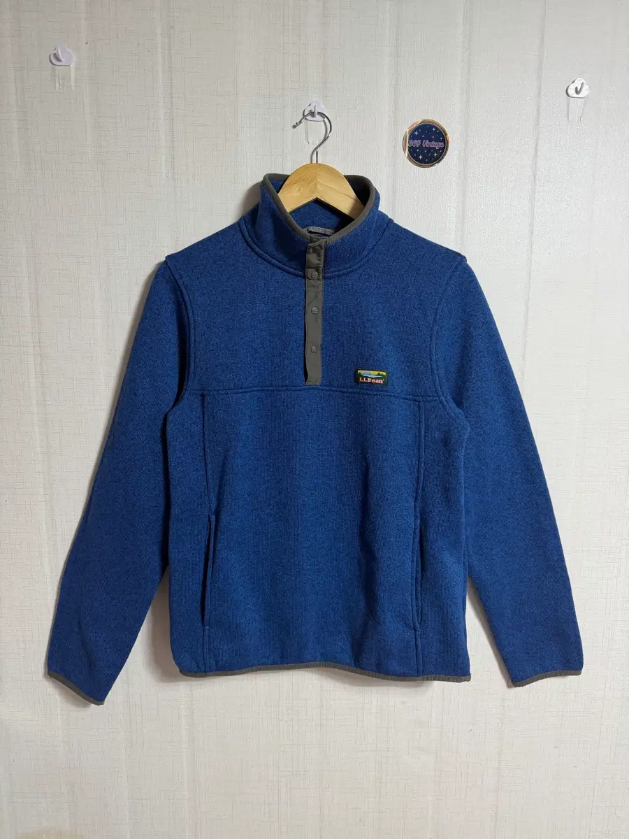 LLBean 블루 스냅 플리스