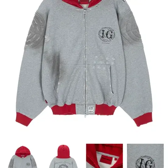 인세인개러지 엠프티 후드집업 멀티