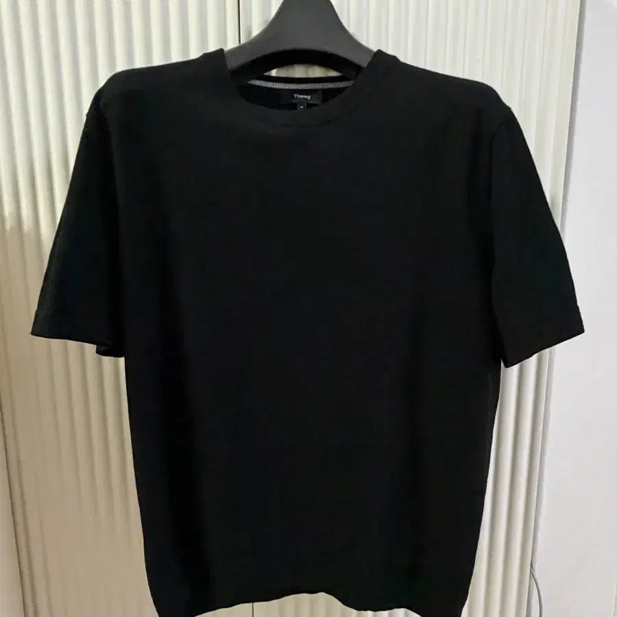 띠어리 고리스 thoery 블랙 반팔티 XL