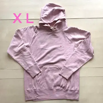 Champion 풀오버 후드티 핑크