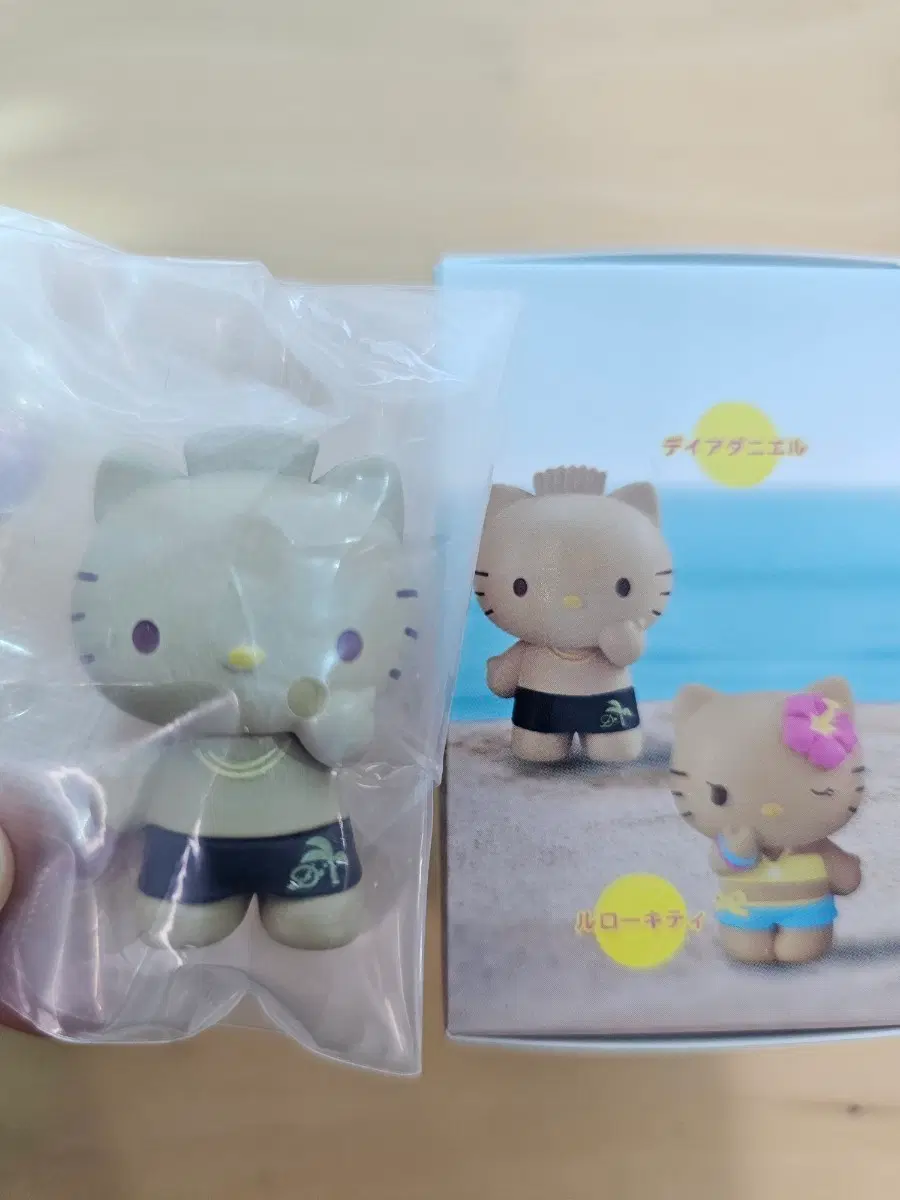 산리오 헬로키티 남자친구 해변 피규어