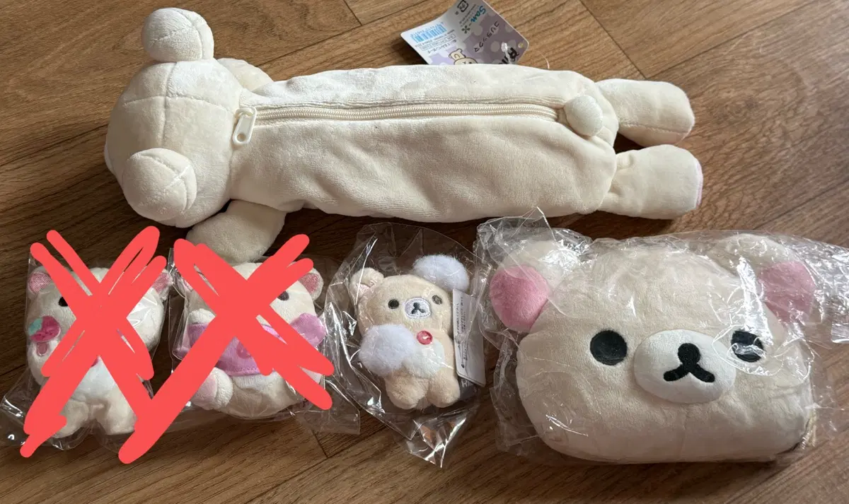 코리락쿠마 인형 필통 릴패스 판매(일괄)