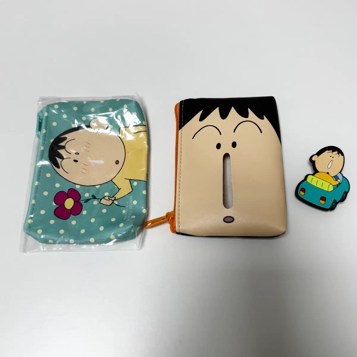 맹구 가챠 쿠지 3종 일괄판매 파우치 집게