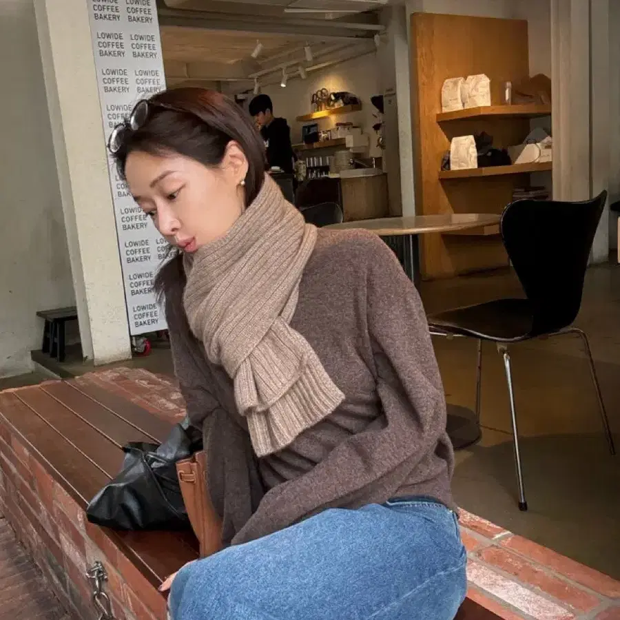 고퀄 츄니토리 자체제작 캐시 브이넥 니트