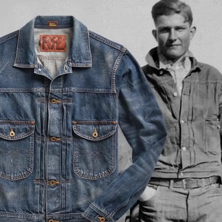 RRL 더블알엘 lee 카우보이 데님 자켓 L