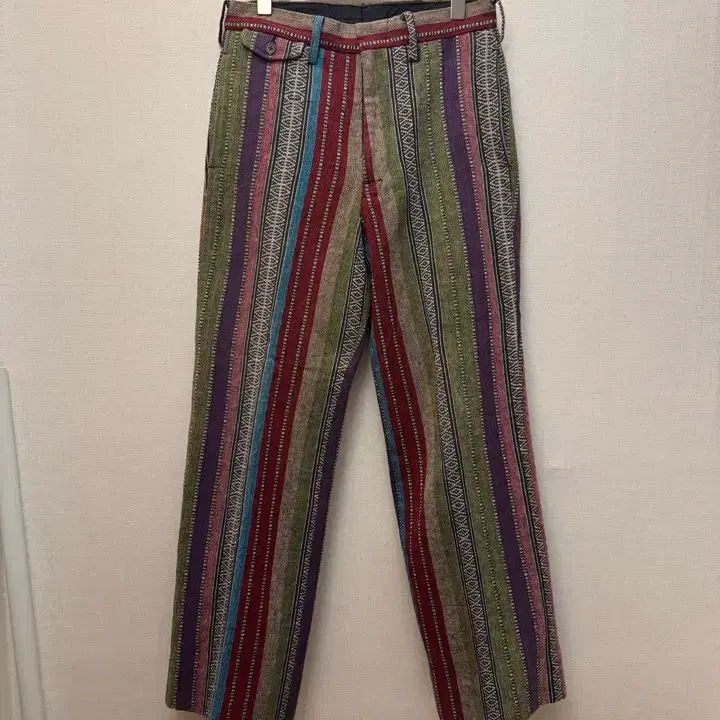 NEEDLES 니들스 Poly India Jacquard 부츠컷 팬츠 S