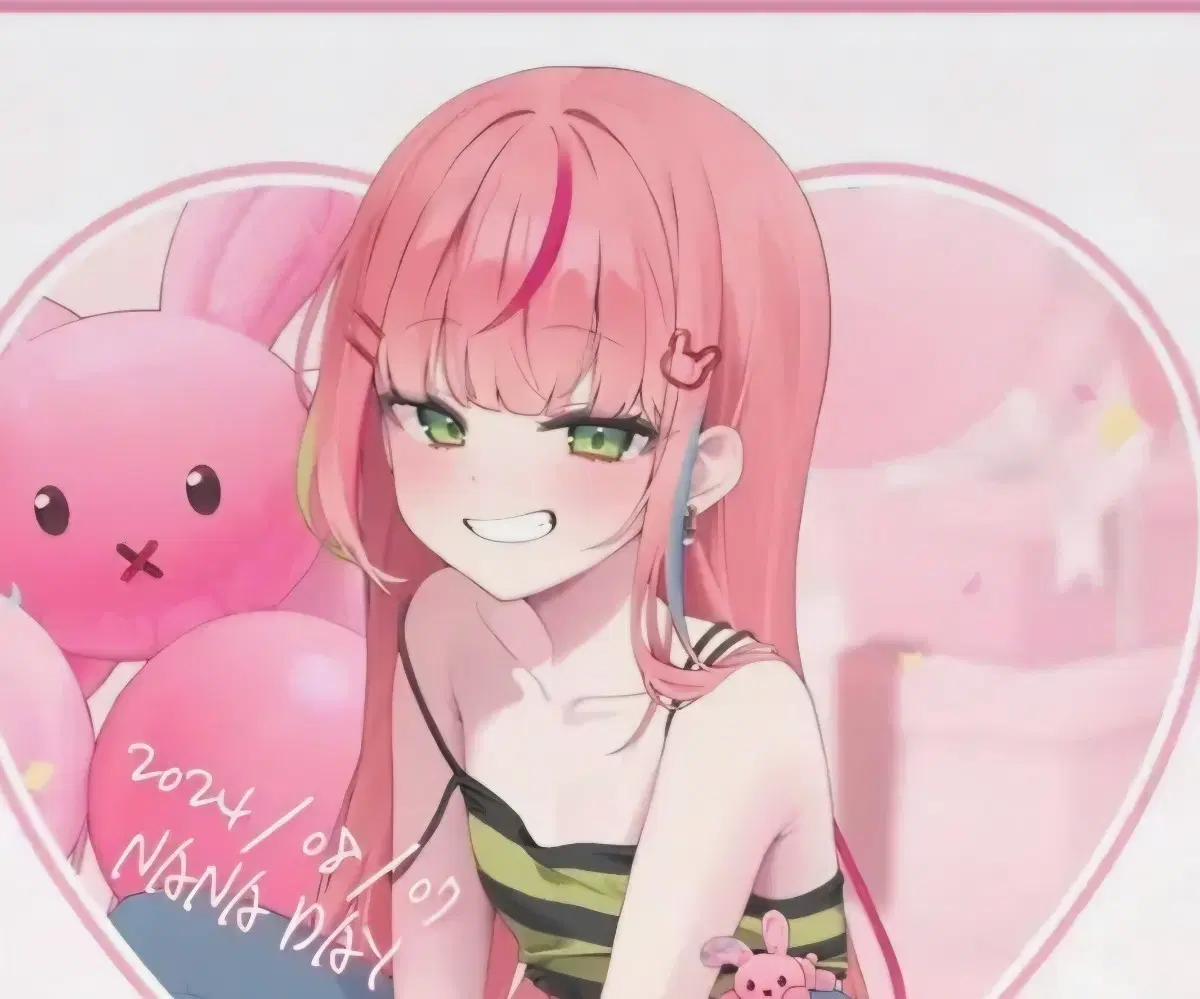 스텔라이브 하나코 나나 24생일 캔뱃지