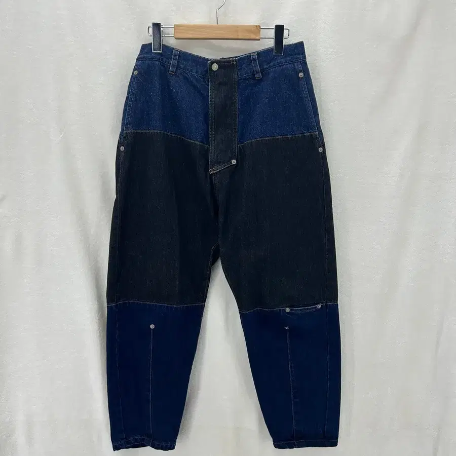 [TSUMORI CHISATO] 츠모리치사토 패치워크 멀티톤 데님팬츠