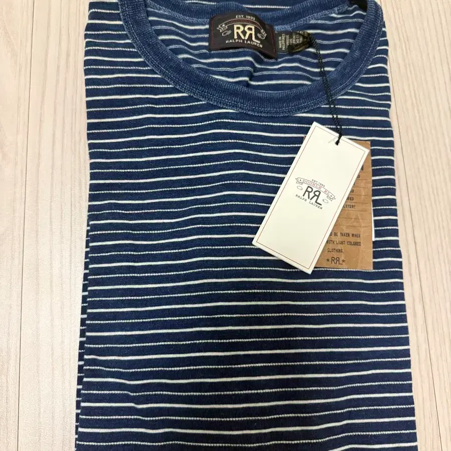 RRL 더블알엘 인디고 스트라이프 티셔츠 XL