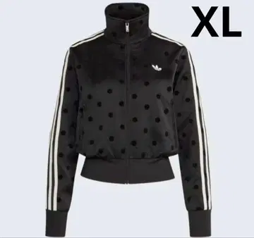 adidas 새틴 도트 트랙탑 도트 무늬 저지 XL 블랙