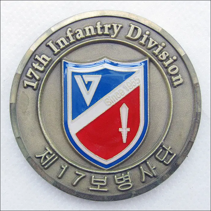 육군 제17보병사단 번개부대 챌린지 코인 (50mm) (2225)