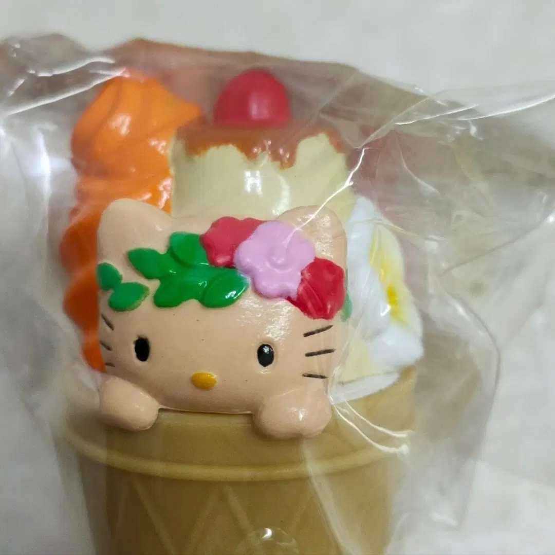 산리오 레트로 고전 키티 오렌지 아이스크림 푸딩 볼펜