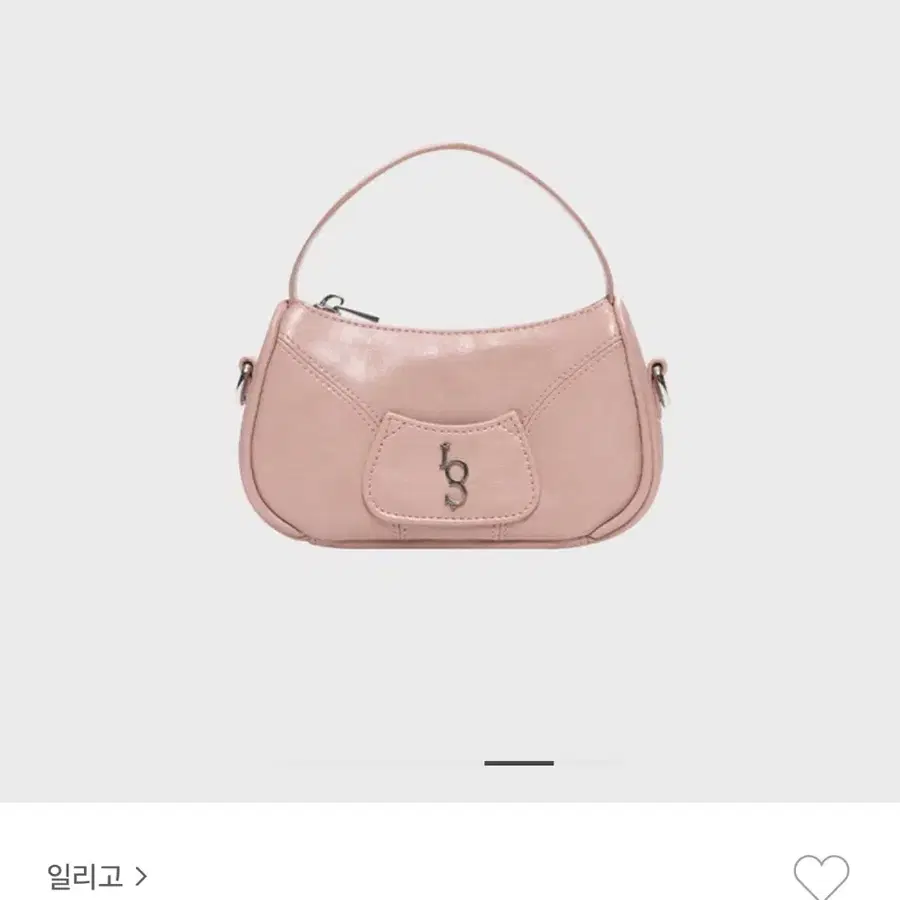 일리고 미니백 투웨이 크로스백 핑크컬러 새상품급