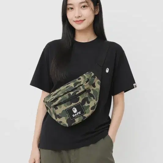 공용/베이프 봄 카모 힙색