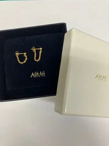 AHKAH 프렌치 로프 귀걸이 새상품급