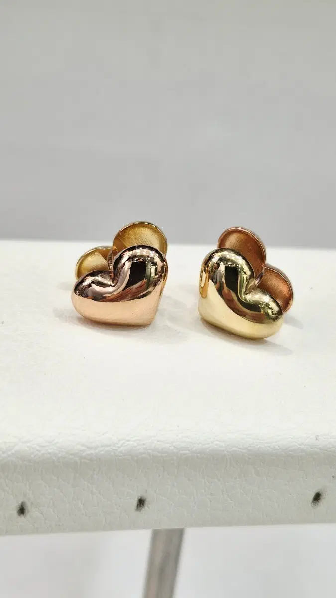 14k 통통하트 귀걸이