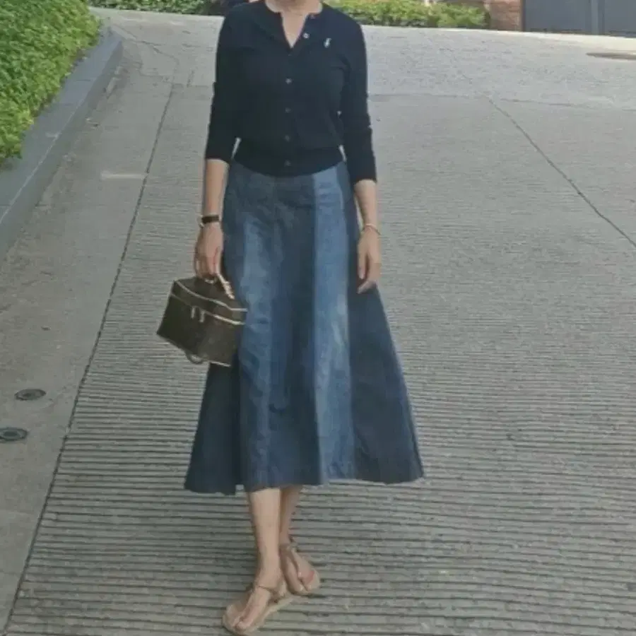 타임데님롱스커트
