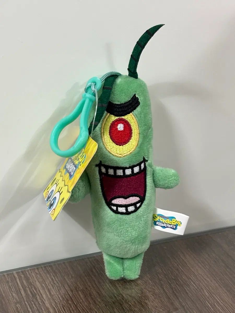 스폰지밥 플랑크톤 인형 키링