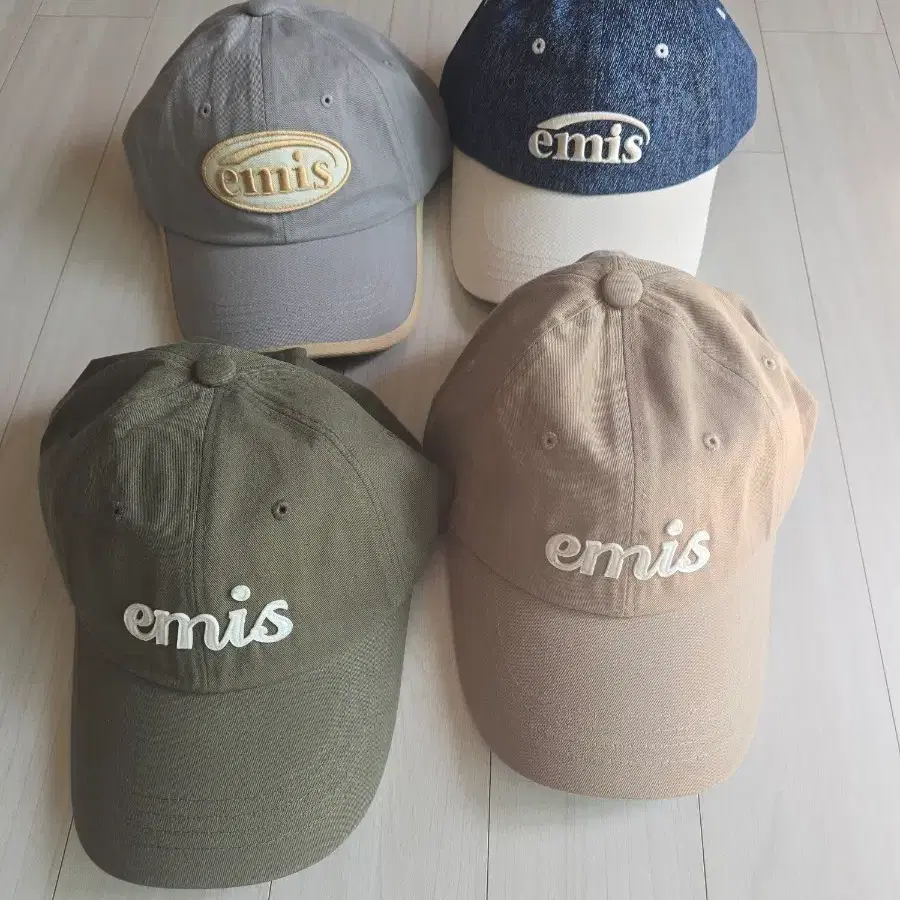 EMIS 볼캡 4종 세(카키/베이지/데님/그레이).개당가격