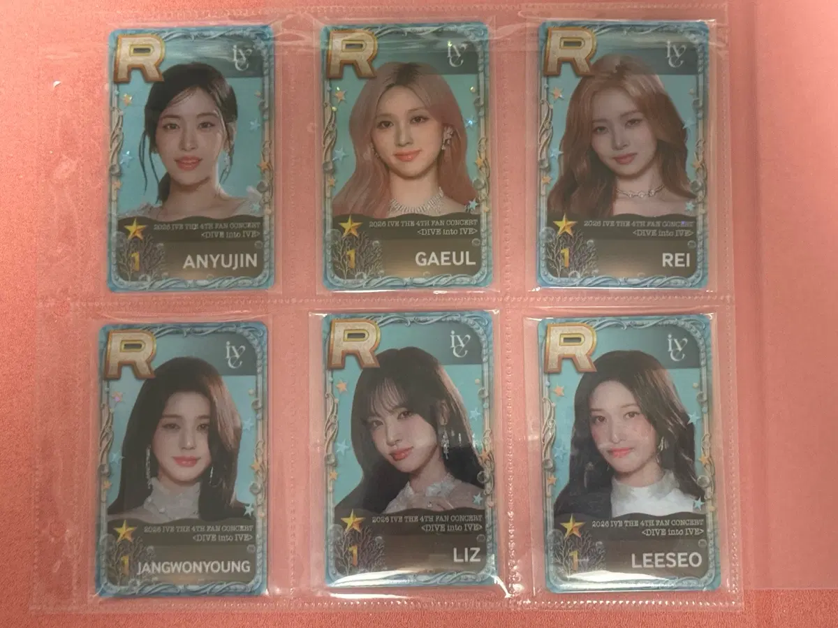 아이브 팬콘 슈스쉽 6명 일괄