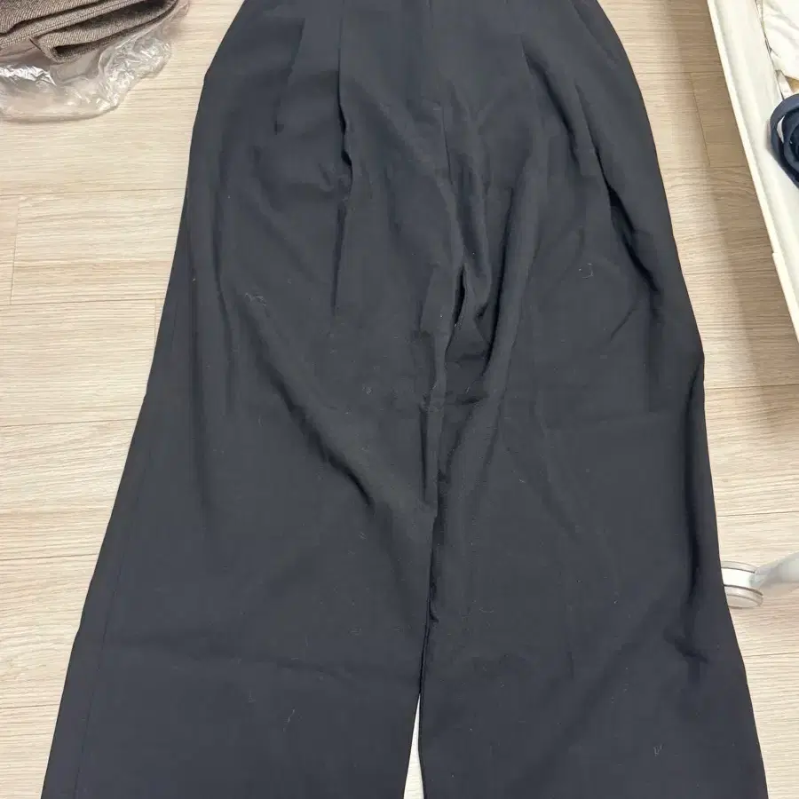시에 sie fw 와이드 슬랙스 스탠다드 XS 블랙