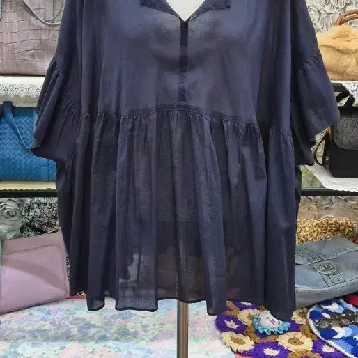 DAMA COLLECTION 아사면100% 블라우스(빅사이즈가능)