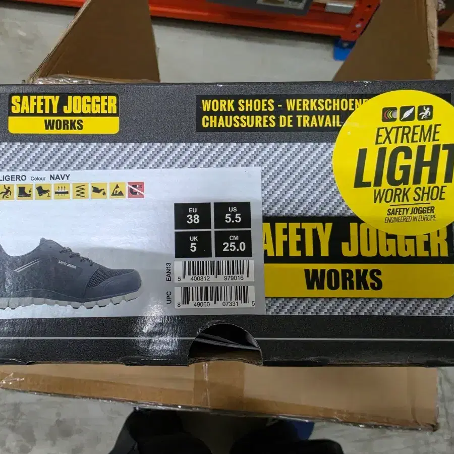세이프티조거 LIGERO 250mm 초경량 안전화 나노카본토캡 EU38
