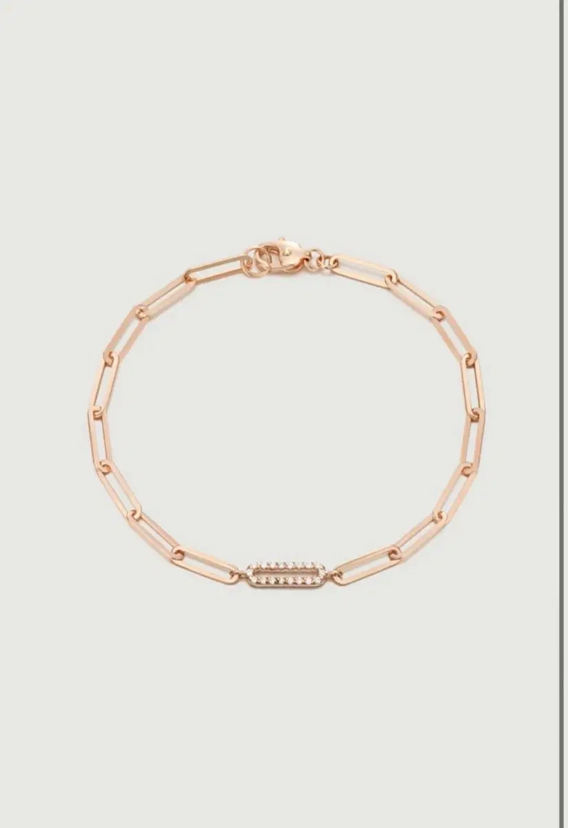 세르트주얼리 14K 체인팔찌 로즈골드