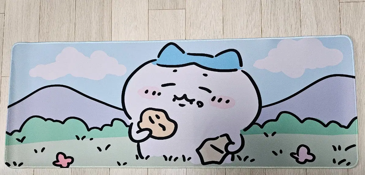 치이카와 냠냠 하치와레 장패드 데스크매트 테이블매트