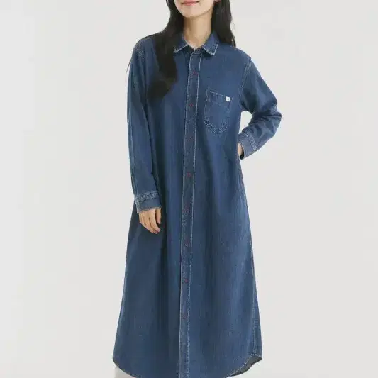 여F/언앤써드 미스테리 데님 롱 원피스 (사진참고)