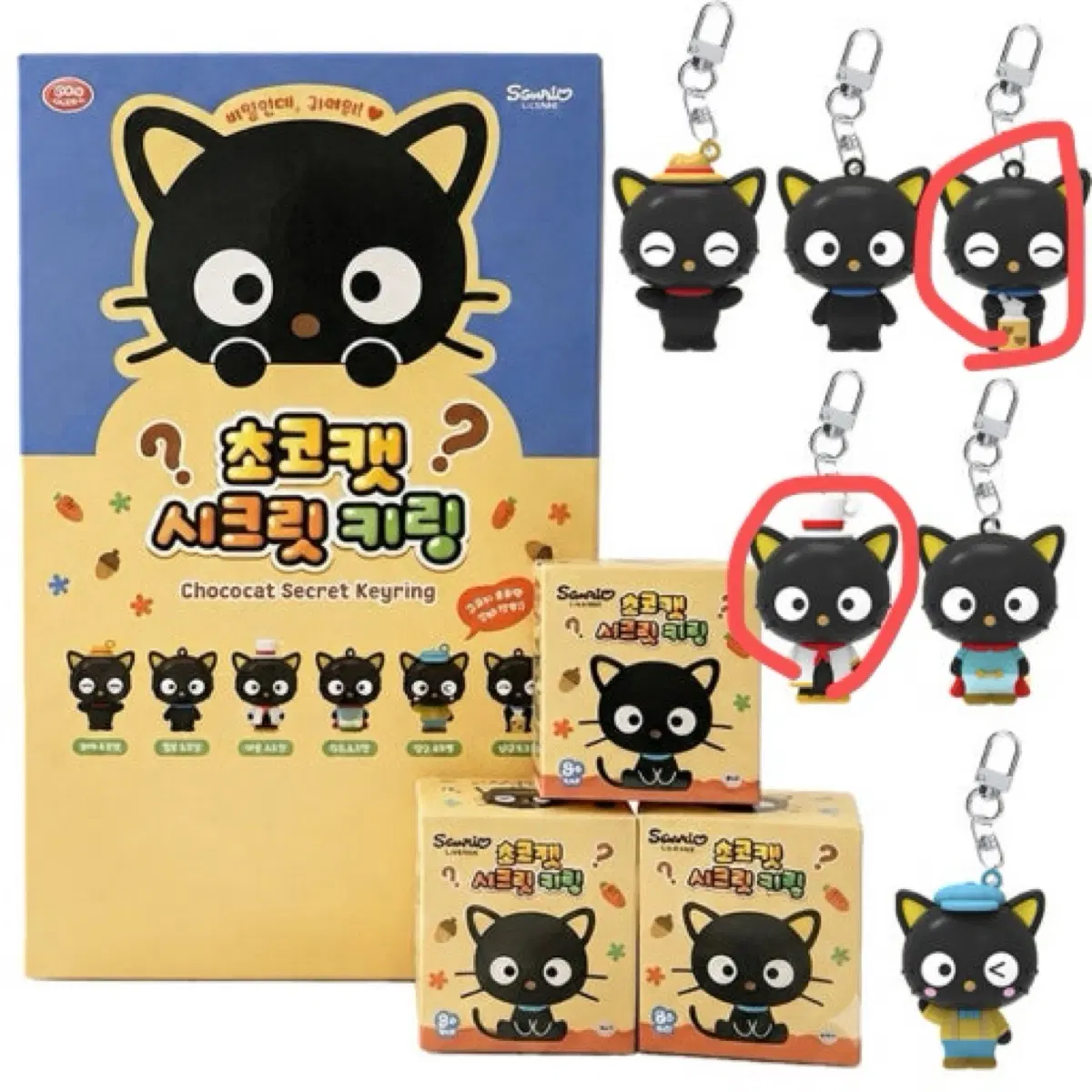 초코캣 시크릿 키링 판매